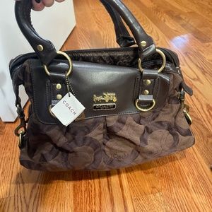 Dark brown Coach purse